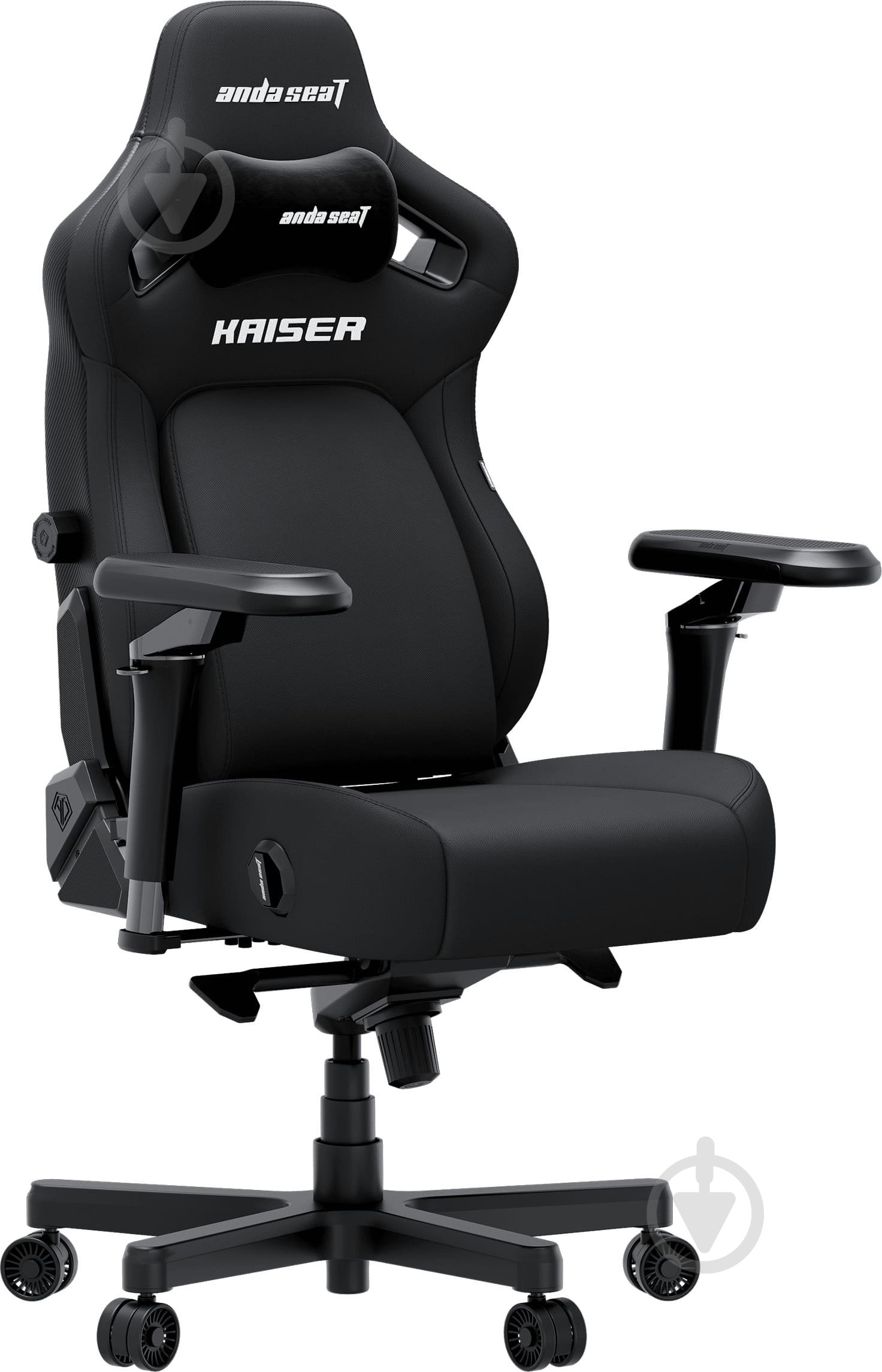 Крісло ігрове Anda Seat Kaiser 4 V2 Size XL Black Fabric чорний - фото 2
