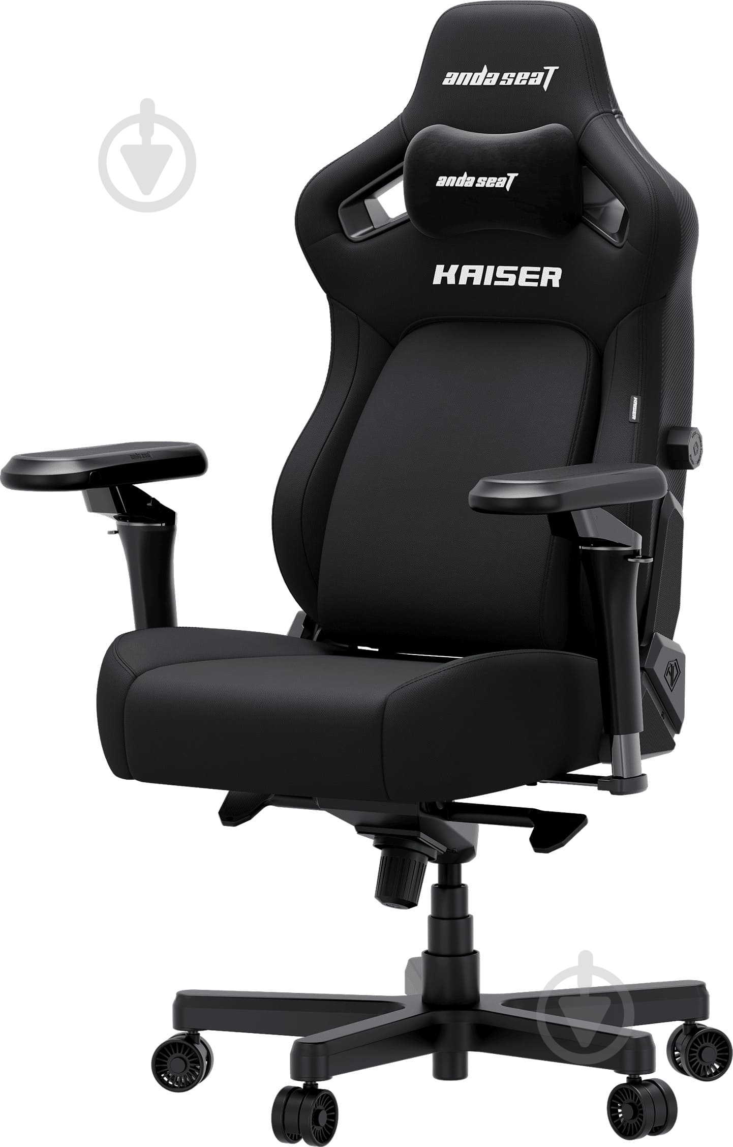 Крісло ігрове Anda Seat Kaiser 4 V2 Size XL Black Fabric чорний - фото 3