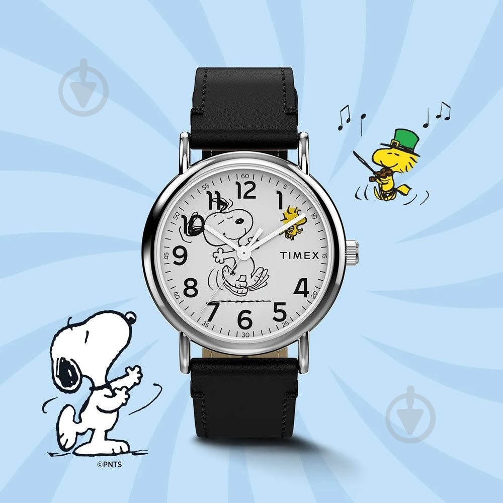 Наручные часы Peanuts Timex silver (Tx2y31000) - фото 2 Наручные часы Peanuts Timex silver (Tx2y31000) - фото 2