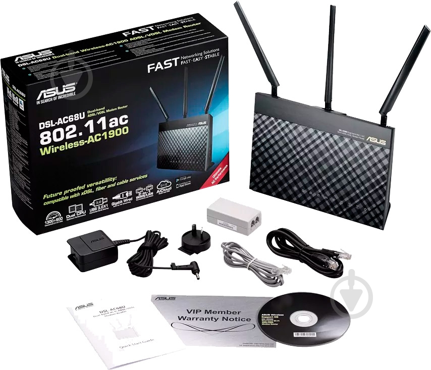 Wi-Fi-роутер Asus DSL-AC68U - фото 5