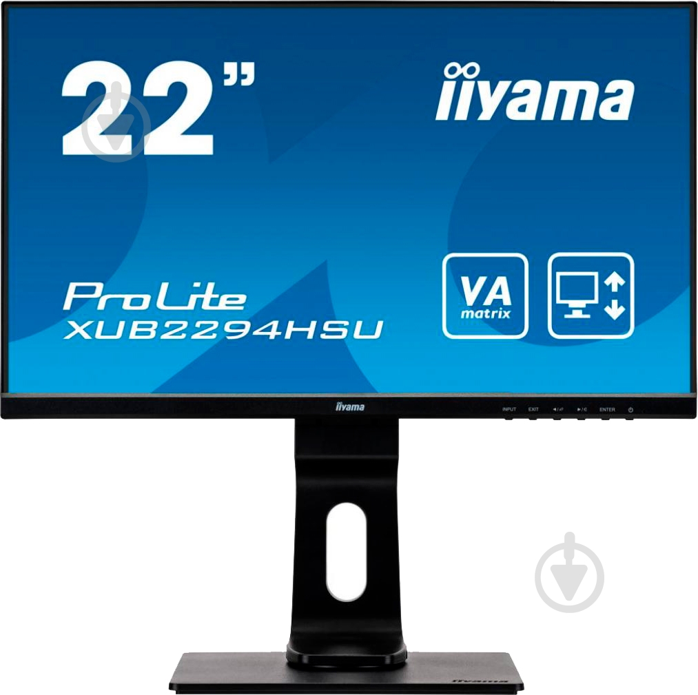 Монітор Iiyama ProLite 21,5" (XUB2294HSU-B1) - фото 2