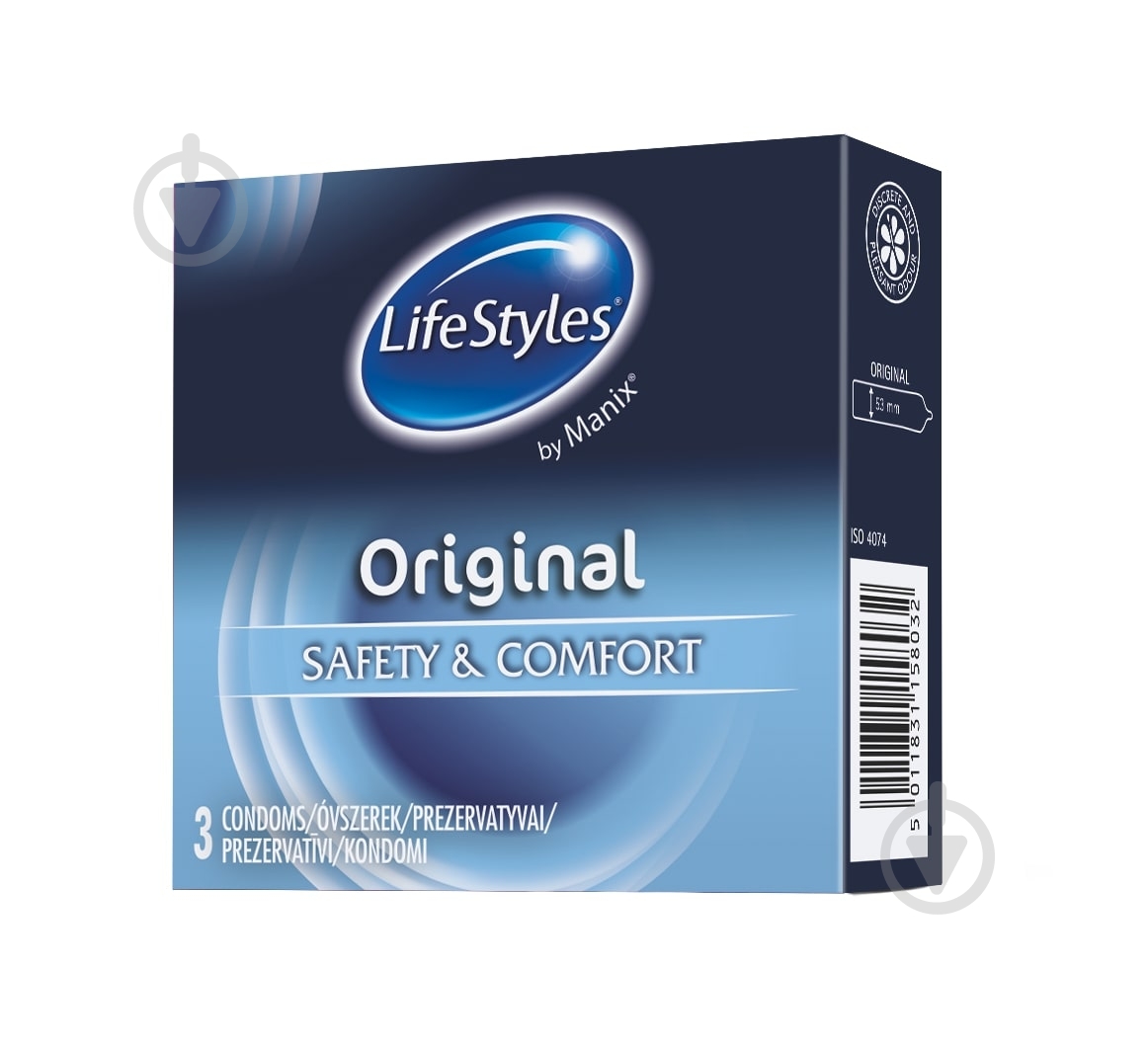 Презервативы LifeStyles ORIGINAL 3 шт. - фото 1