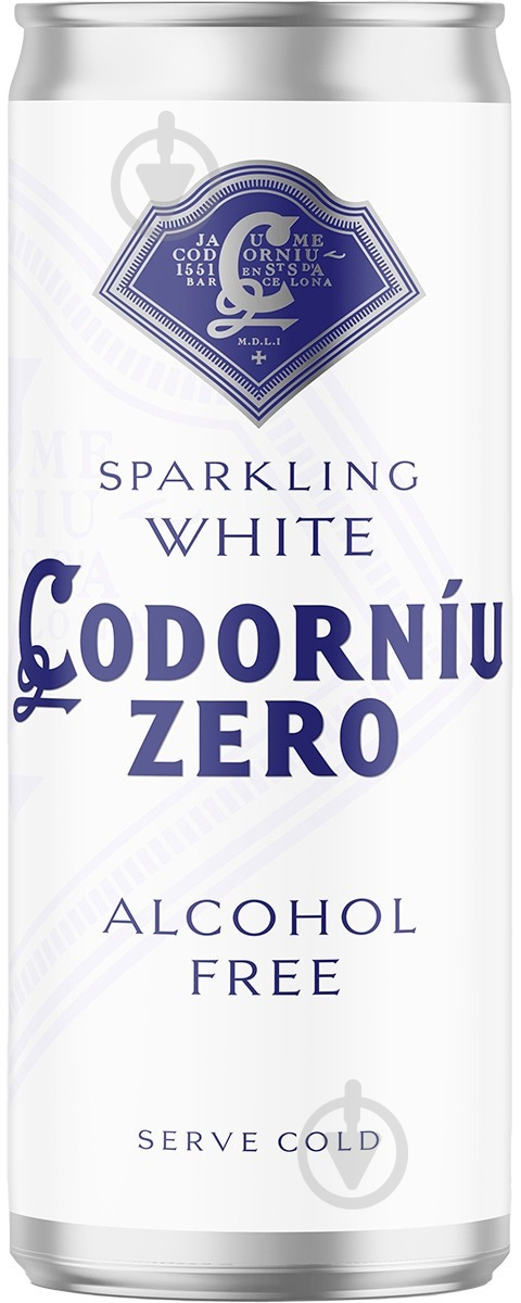 Напиток на основе вина Codorniu Zero White 0,25 л - фото 1