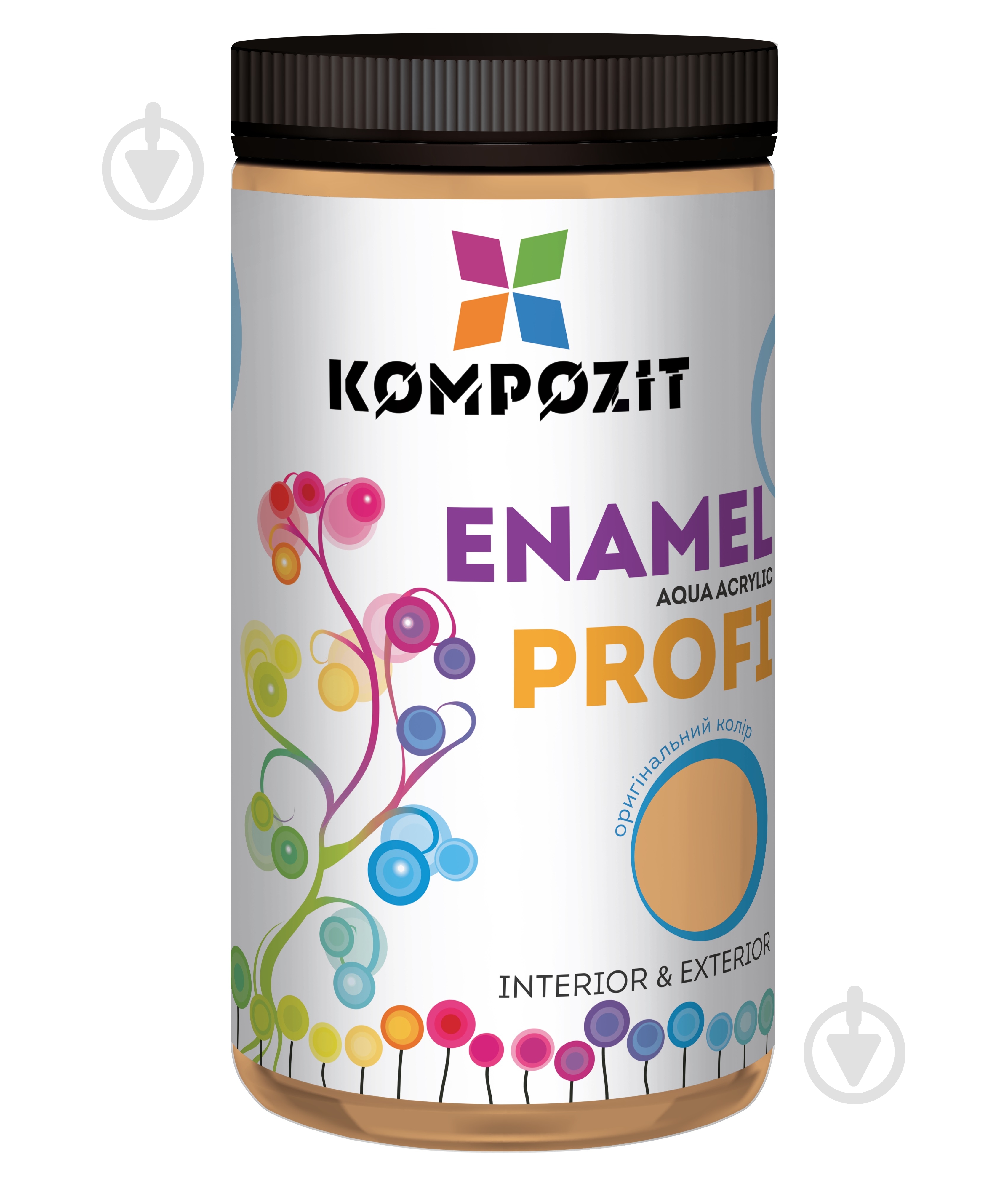 Эмаль Kompozit акриловая Profi бежевый глянец 0,3 л - фото 1