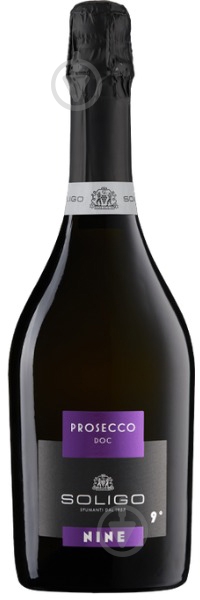 Вино Soligo Nine Prosecco DOC Dry 0,75 л - фото 1