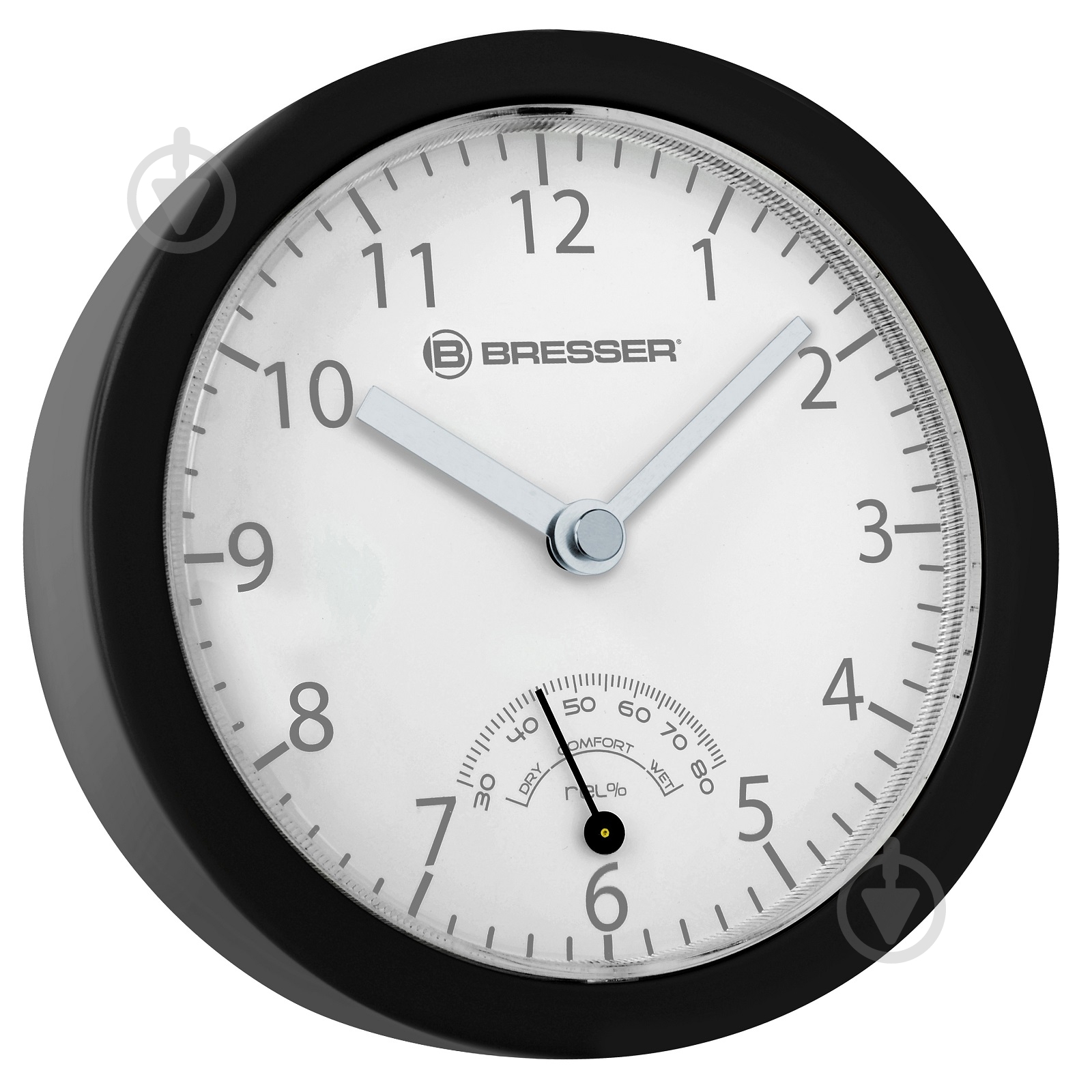 Часы настенные MyTime Bath mini Black (8020115CM3QUA) Bresser - фото 1