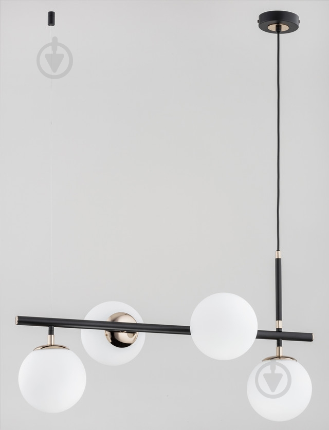 Люстра подвесная ALFA Fiore 40 Вт E14 черный 62203 - фото 1