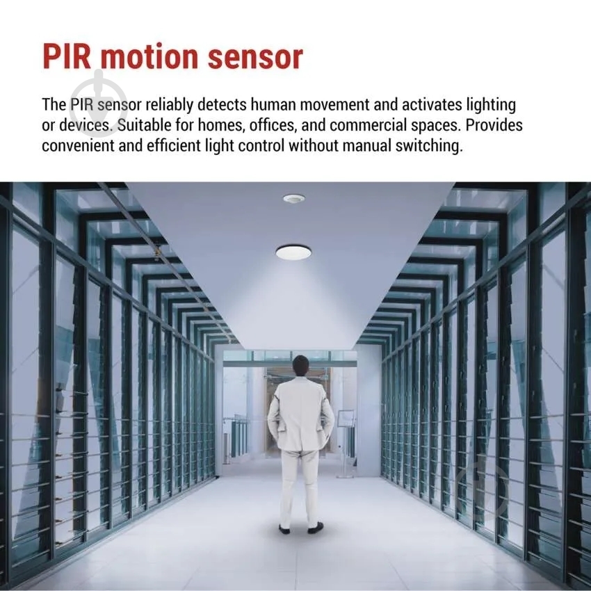 Датчик руху Emos PIR IP20 1200W GS12111 - фото 3