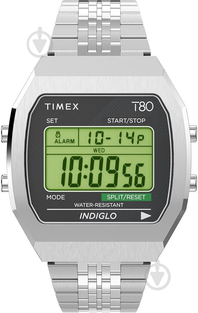 Наручные часы T80 Timex silver (Tx2v74200) - фото 1 Наручные часы T80 Timex silver (Tx2v74200) - фото 1