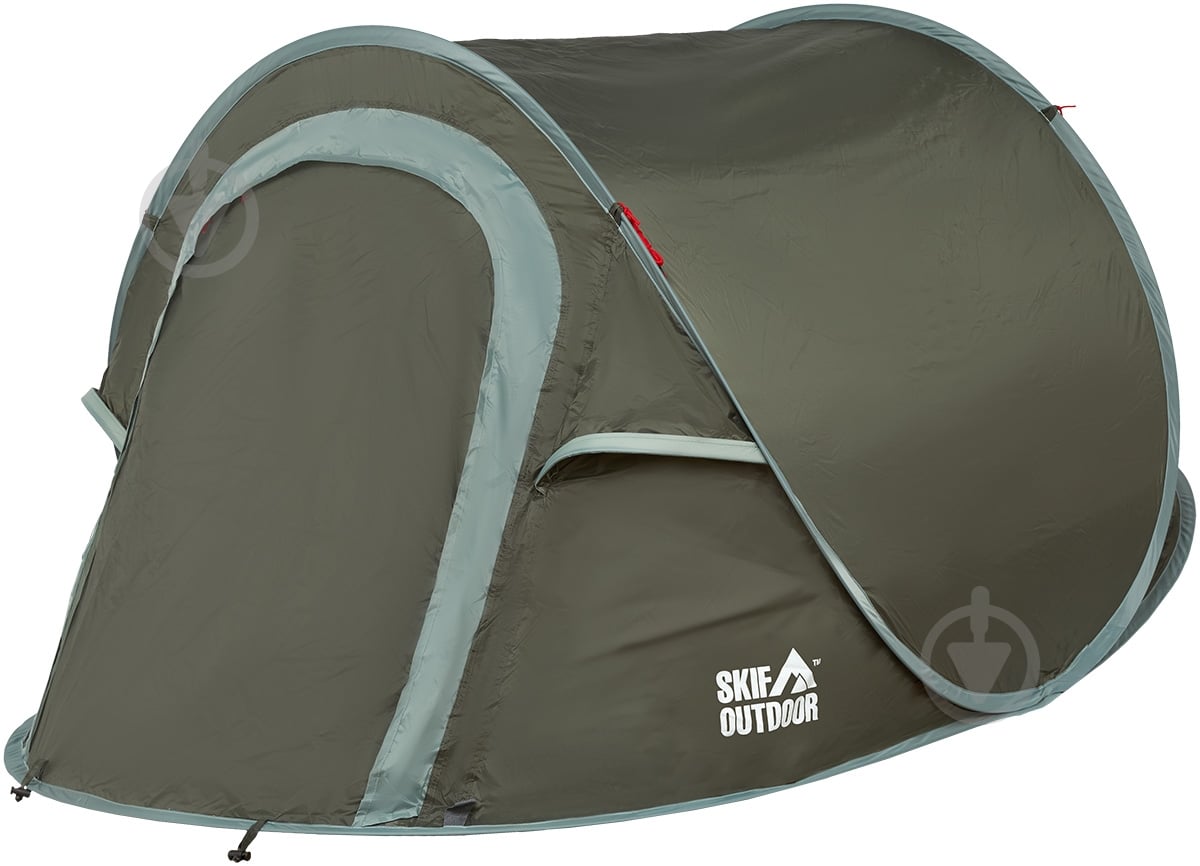 Палатка SKIF Outdoor Olvia 235x140x120 см Green, 2 местный 389.02.43 - фото 1