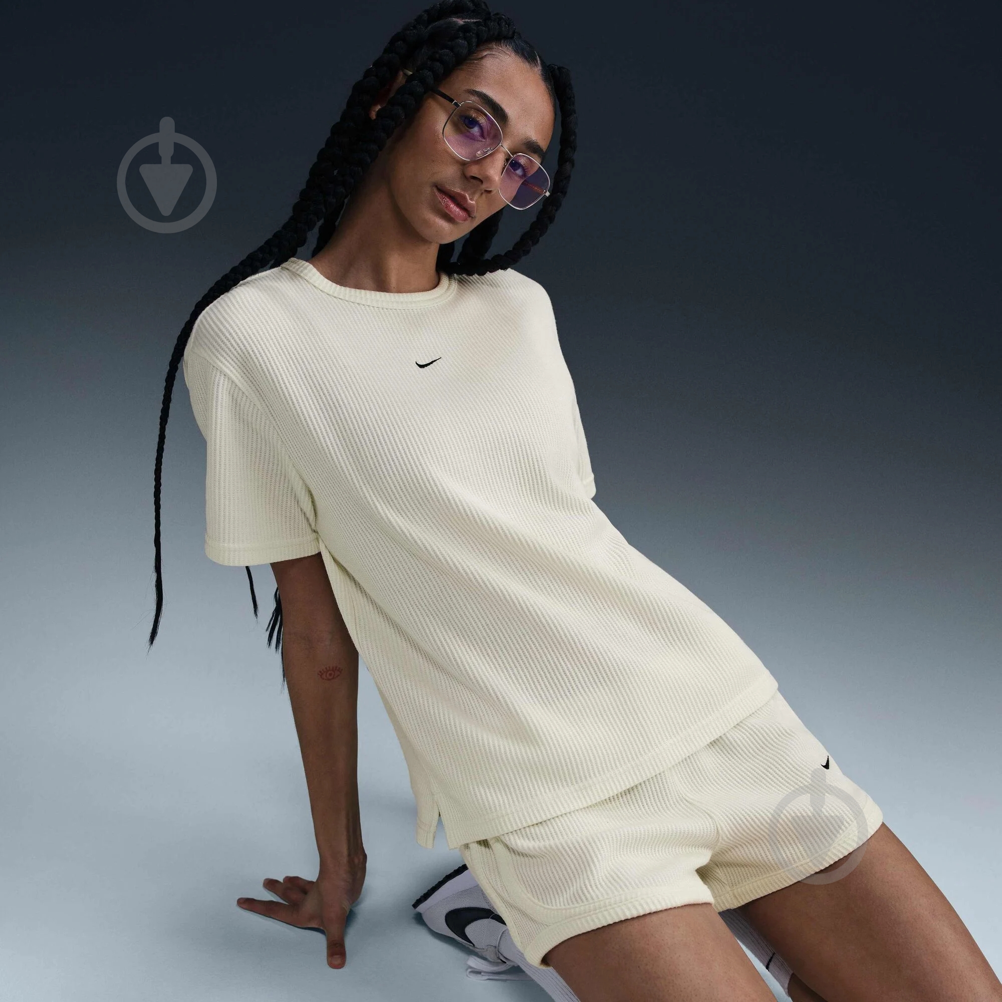 ᐉ Футболка Nike W NSW NK CHLL WFL SS TOP HJ3838-134 р.L бежевый