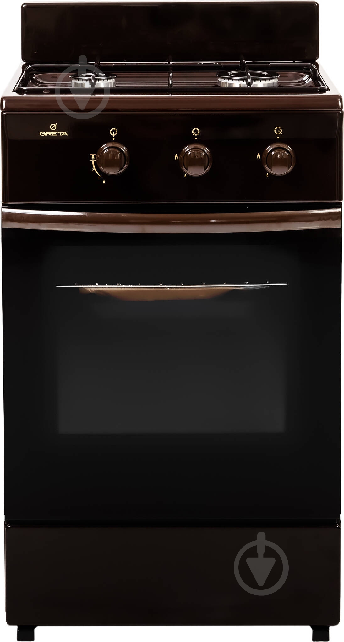 Плита газова Greta G(2)G 5770 MF 25 (B) (1201-10АА коричнева) - фото 1 Плита газова Greta G(2)G 5770 MF 25 (B) (1201-10АА коричнева) - фото 1