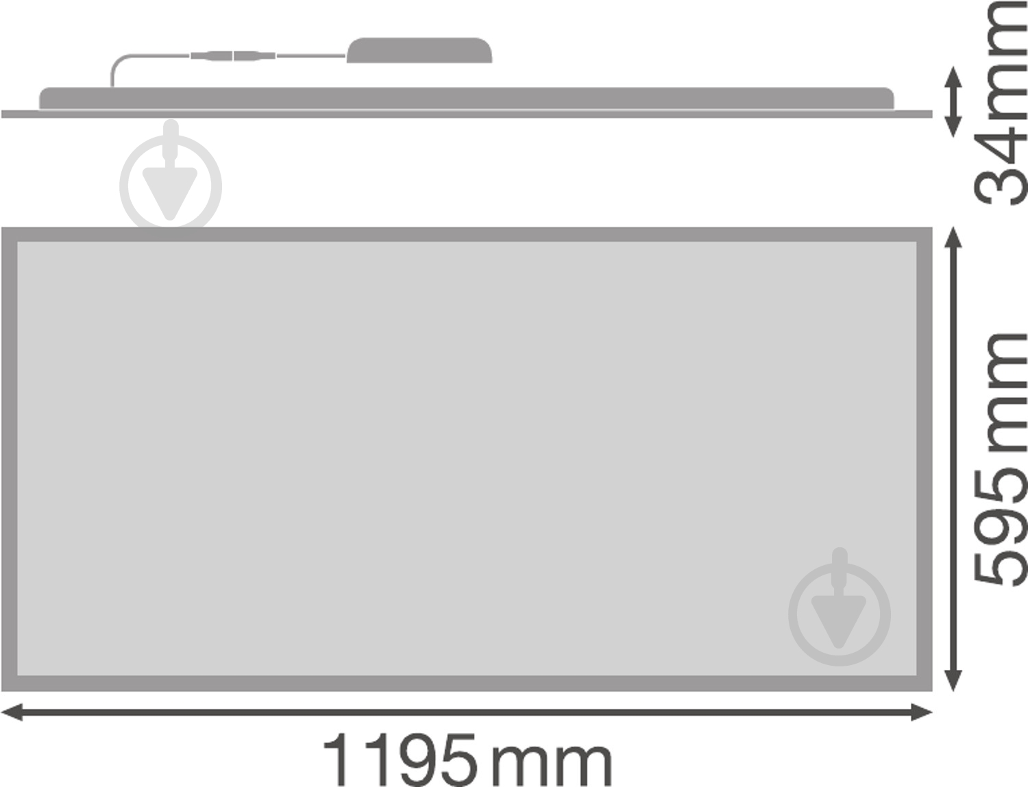 Светильник административный LED Ledvance 65 Вт 4000 Panel Value IP40 - фото 4 Светильник административный LED Ledvance 65 Вт 4000 Panel Value IP40 - фото 4