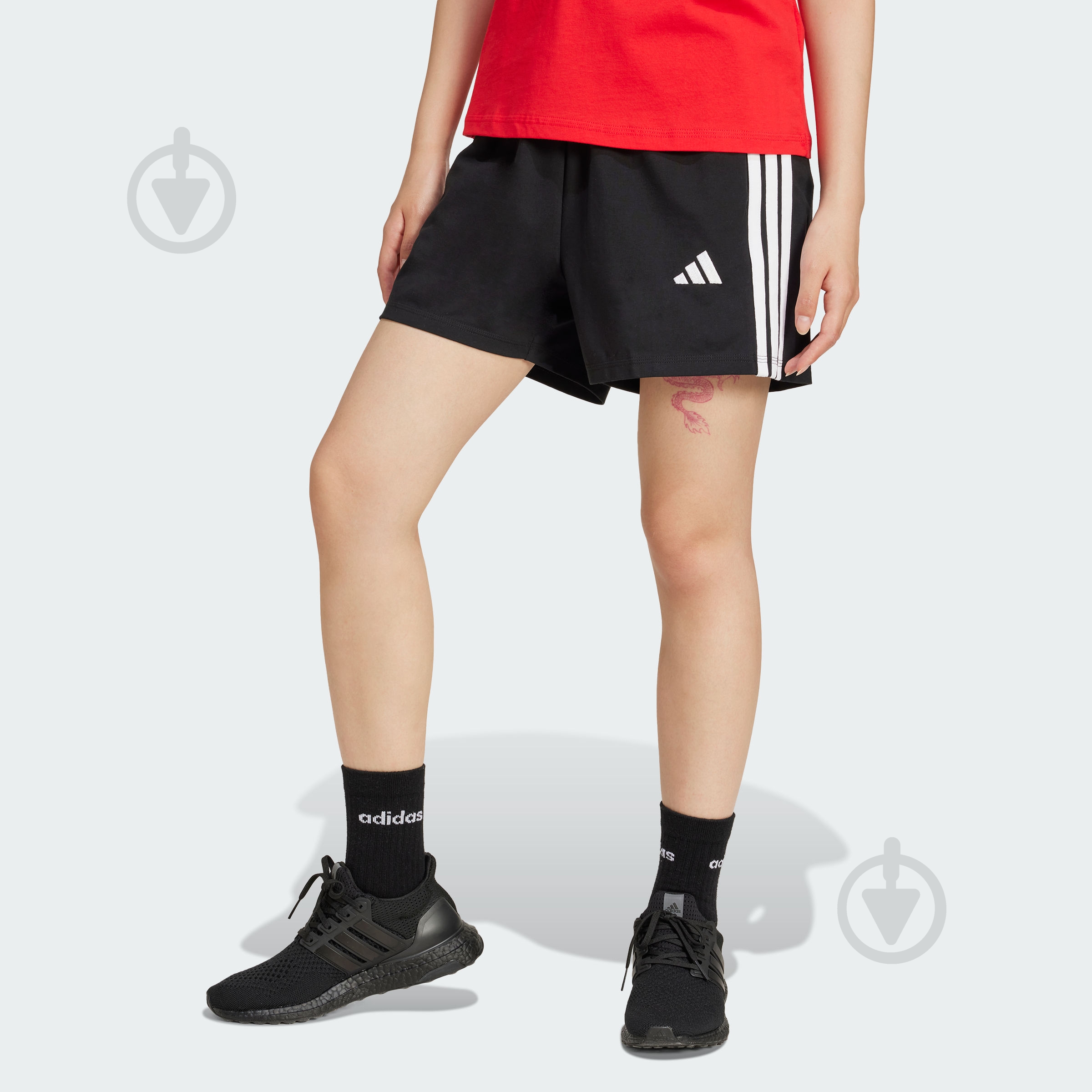 Шорти Adidas W 3S SJ SHO JD0908 р. L чорний - фото 1