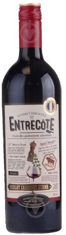 Вино Gourmet Pere & Fils червоне напівсухе Entrecote 0,25 л - фото 1
