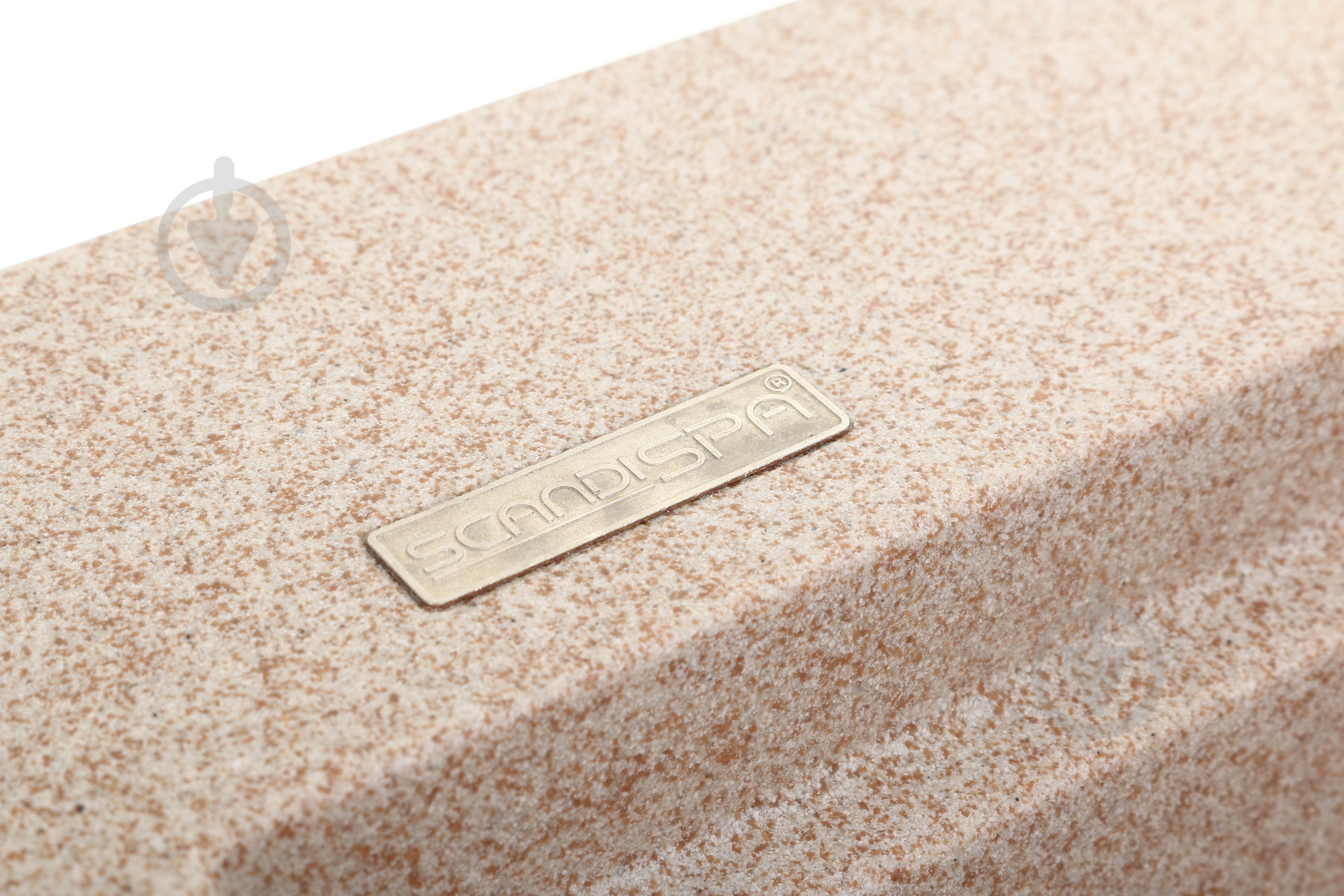 Мойка ScandiSPA из кварцевого песка Delta avena GMD620aD + деревянная дощечка - фото 7