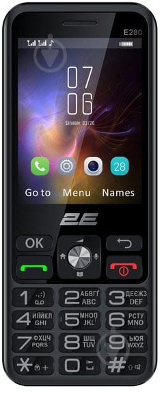 Мобильный телефон 2E E280 2025 black 0694743656220 - фото 2