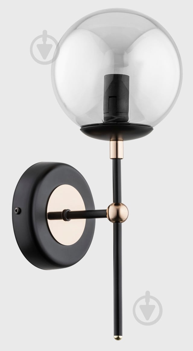 Бра ALFA Denar 1x40 Вт E14 черный 60896 - фото 1