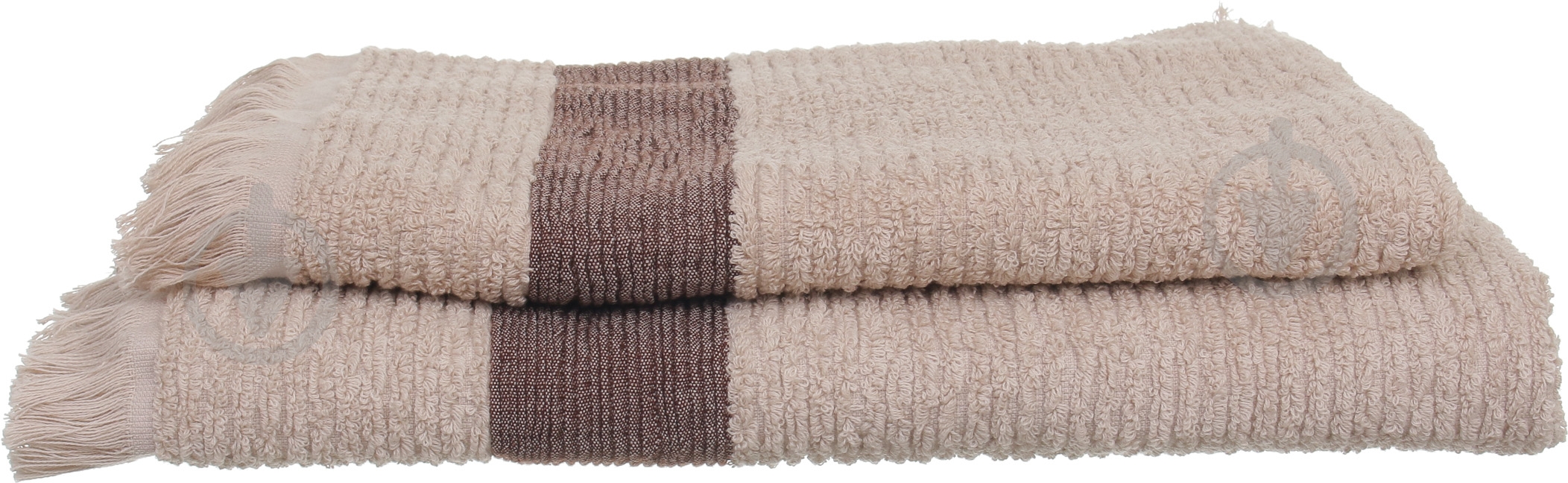 Набор полотенец махровых бежевый BILTEX - фото 4