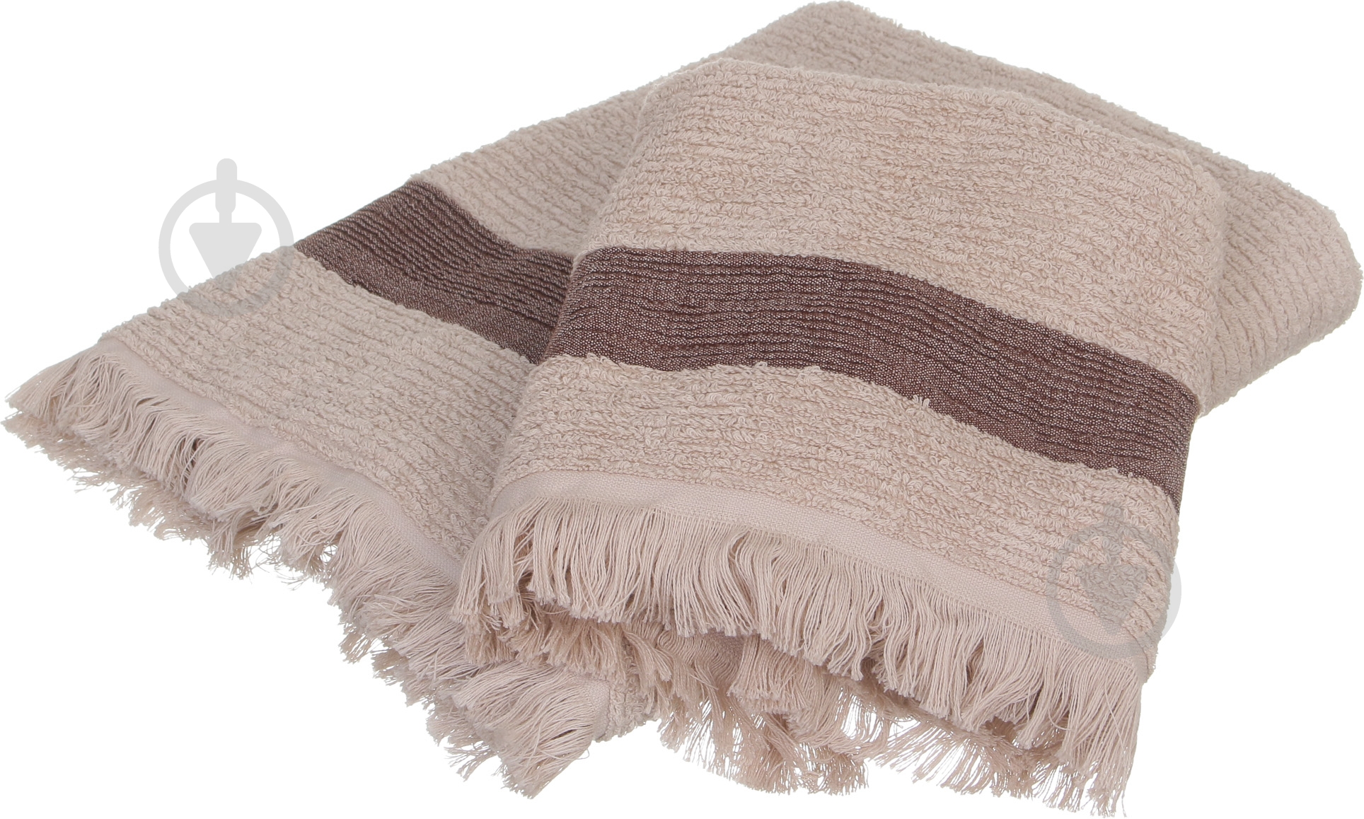 Набор полотенец махровых бежевый BILTEX - фото 1