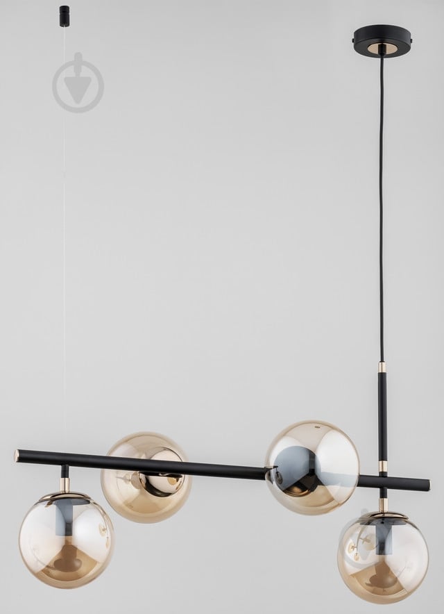 Люстра подвесная ALFA Fiore 40 Вт E14 черный 63039 - фото 1