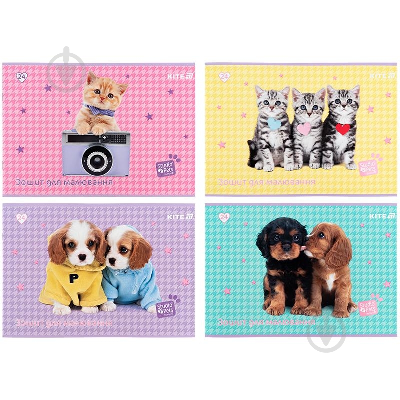 Альбом для малювання Studio Pets 24 арк. SP25-242 KITE - фото 1 Альбом для малювання Studio Pets 24 арк. SP25-242 KITE - фото 1