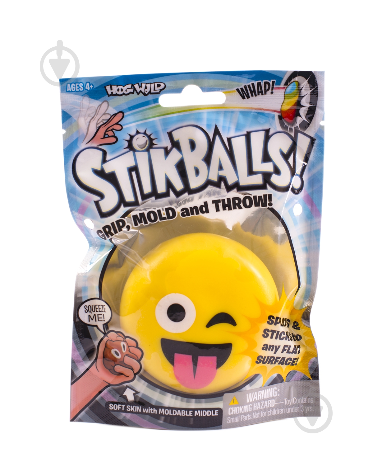 Игрушка Stikballs Липунчик Смайлик 53455 - фото 1