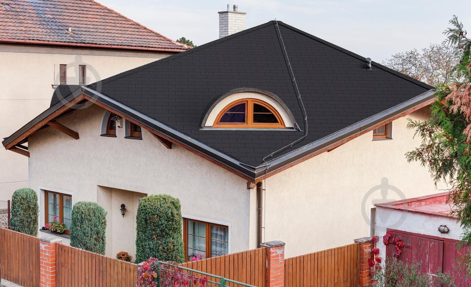 Битумная черепица IKO Number One 3Tab Black (01) 3,0 кв.м - фото 4 Битумная черепица IKO Number One 3Tab Black (01) 3,0 кв.м - фото 4