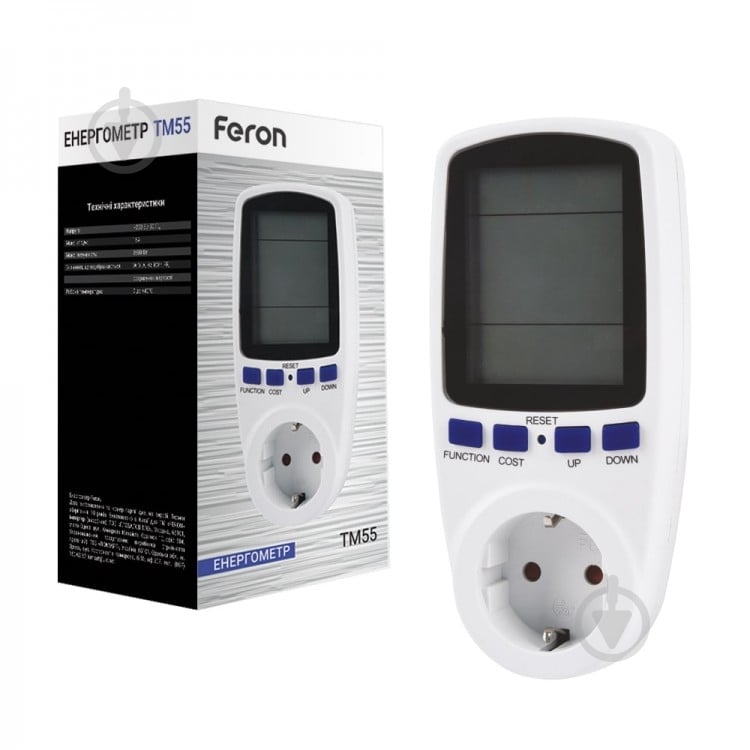Энергометр розеточный Feron TM55 23246 - фото 1 Энергометр розеточный Feron TM55 23246 - фото 1