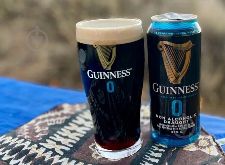 Пиво Guinness темное безалкогольное Draught 0.0% ж/б 0,44 л - фото 5