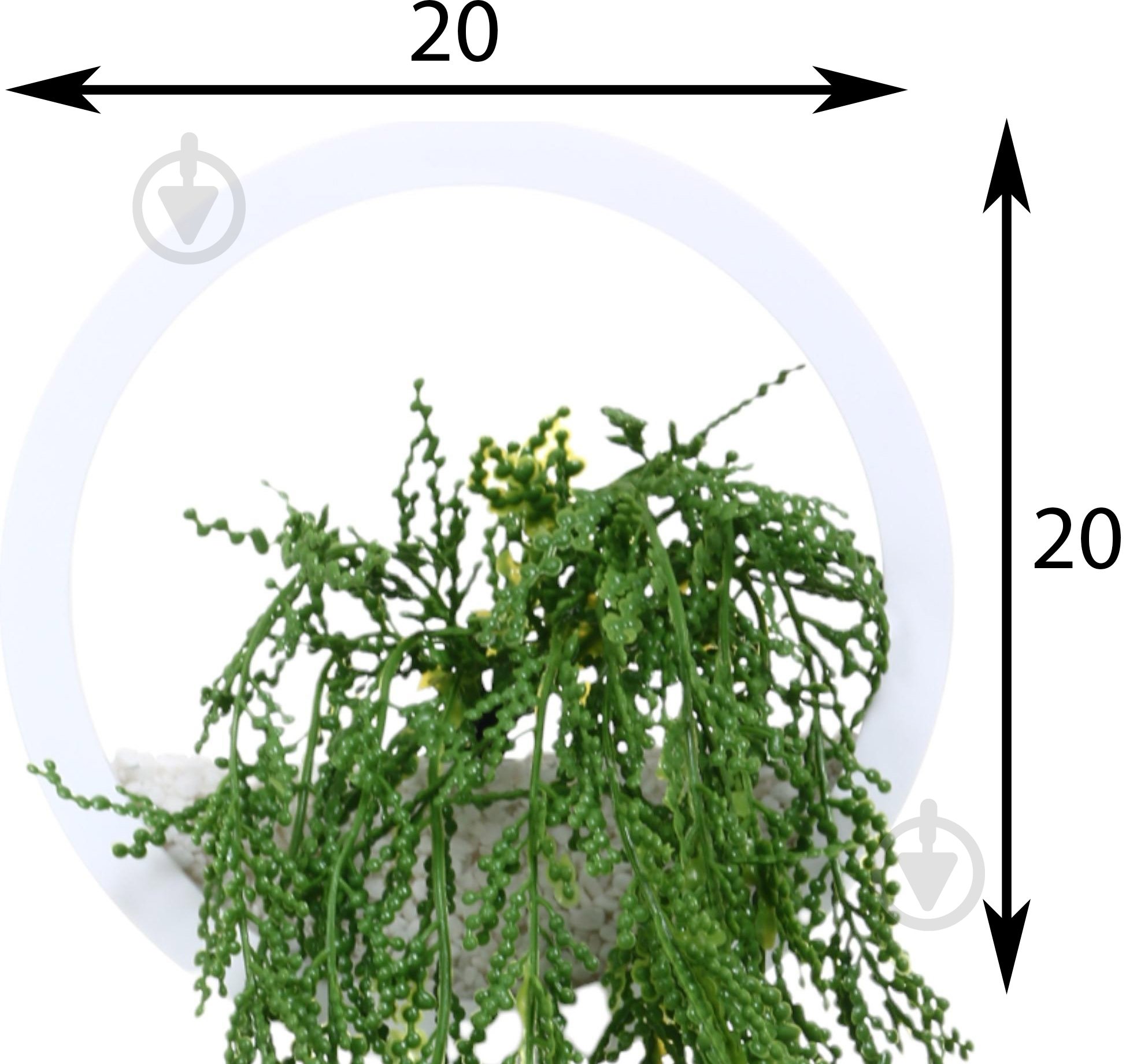 Декор настенный NCircle d20 белый - фото 2