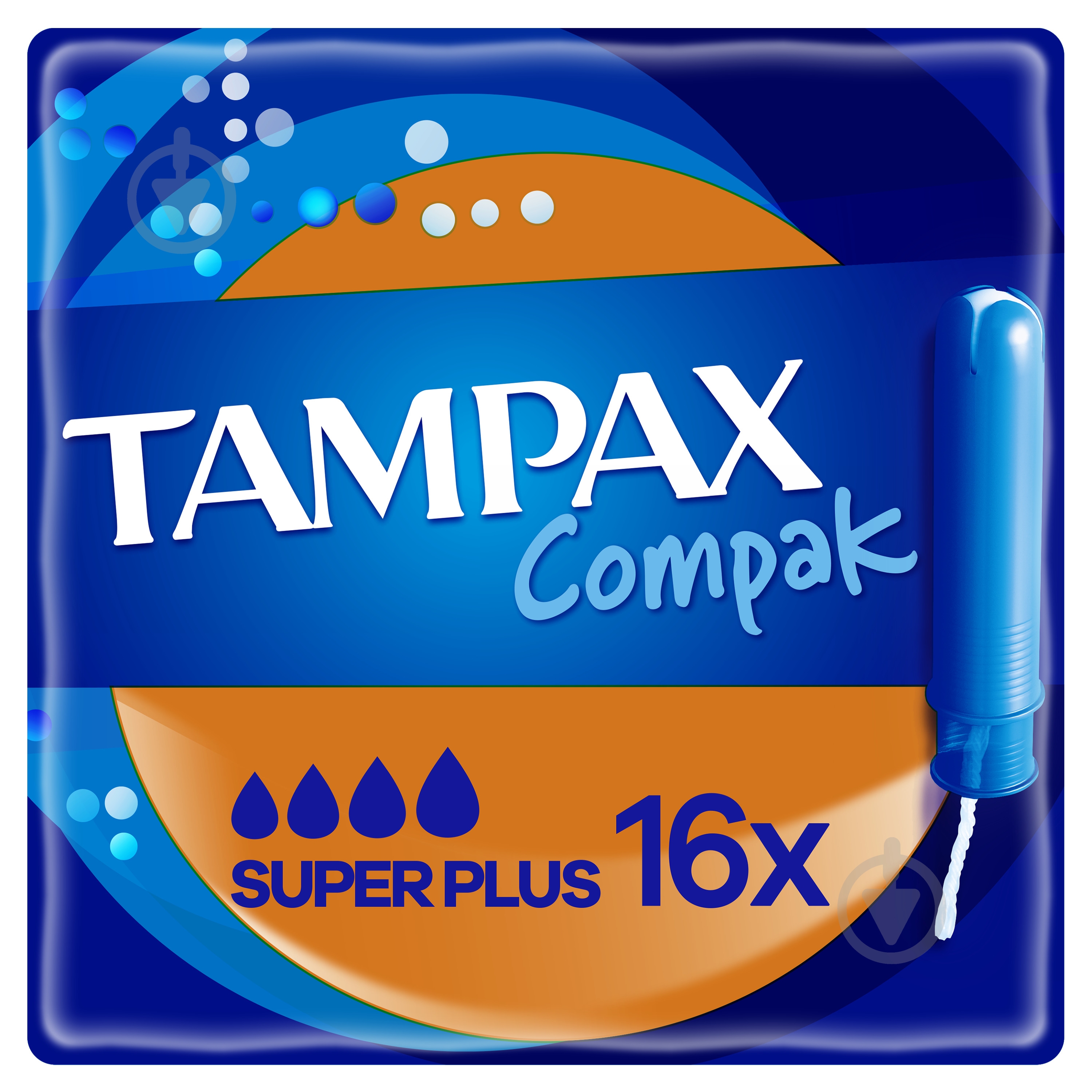 Тампоны Tampax Compak Super Plus с аппликатором 16 шт - фото 1
