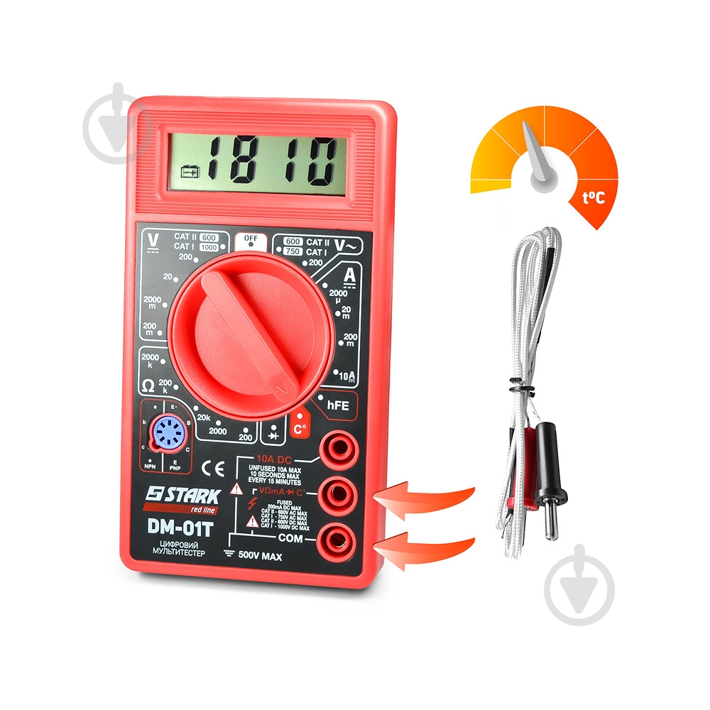 Мультиметр цифровой Stark DM-01T 290080100 - фото 2