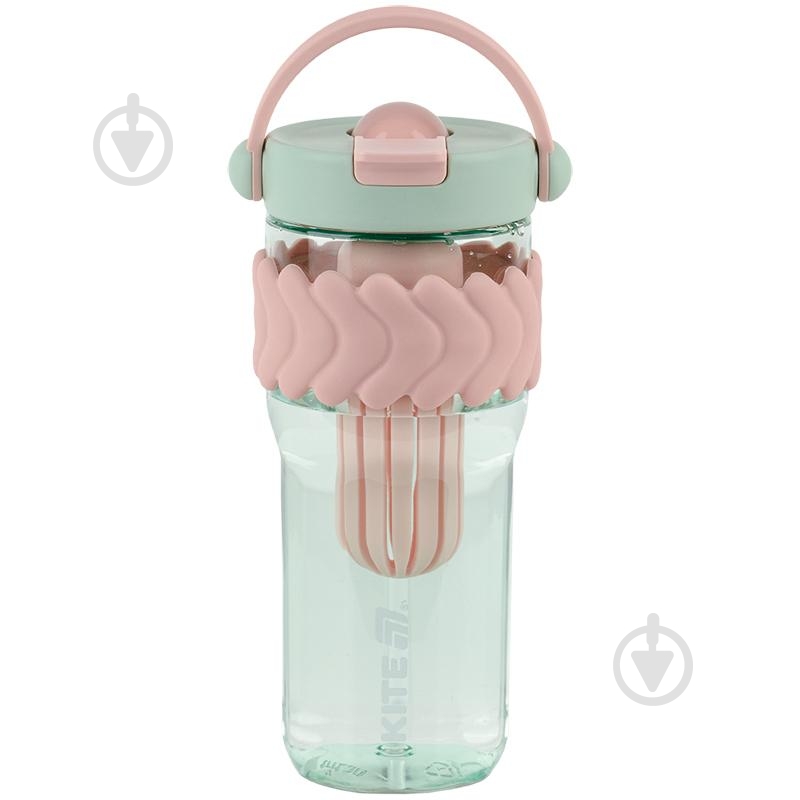 Стакан с трубочкой KITE 900 мл K25-1231-3 мятно-розовая - фото 1