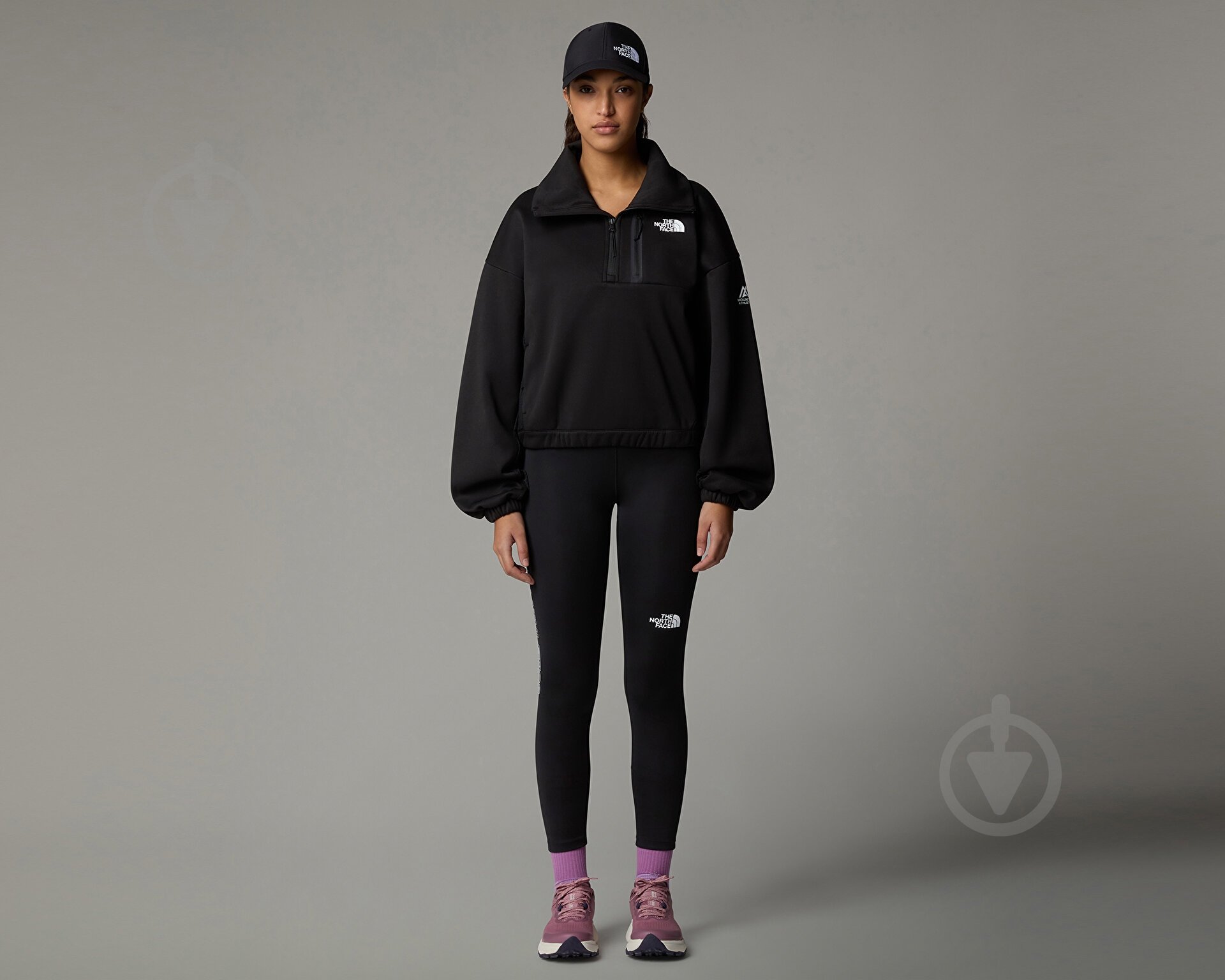 Джемпер THE NORTH FACE W MA FLEECE INTEREST 1/4 ZIP NF0A8BFPJK31 р.M черный - фото 4