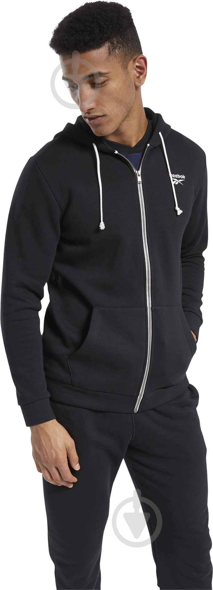 Джемпер Reebok FU3241 р. 2XL черный - фото 1 Джемпер Reebok FU3241 р. 2XL черный - фото 1