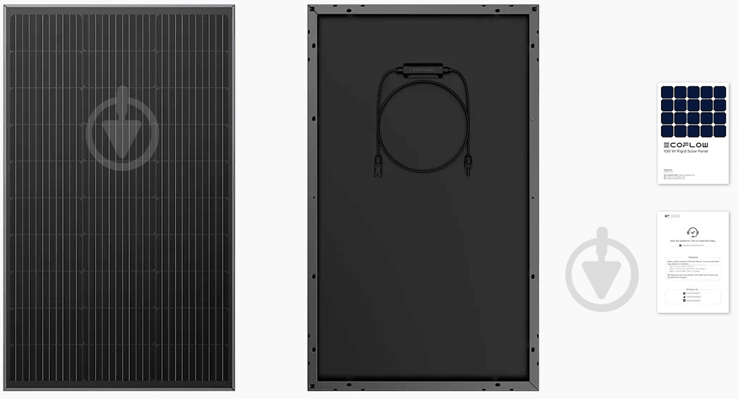Набор солнечных панелей EcoFlow Power Kits 2 x 100W Rigid Solar Panel Combo - фото 4 Набор солнечных панелей EcoFlow Power Kits 2 x 100W Rigid Solar Panel Combo - фото 4