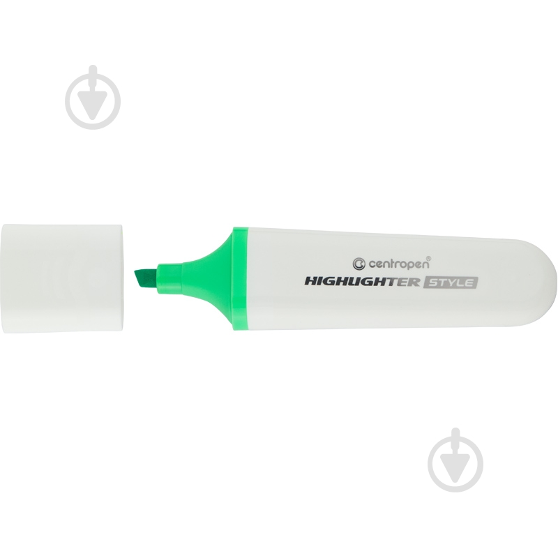Маркер Centropen Highlighter Style 1-4,6 мм зелений 6252/59 - 12 - фото 1