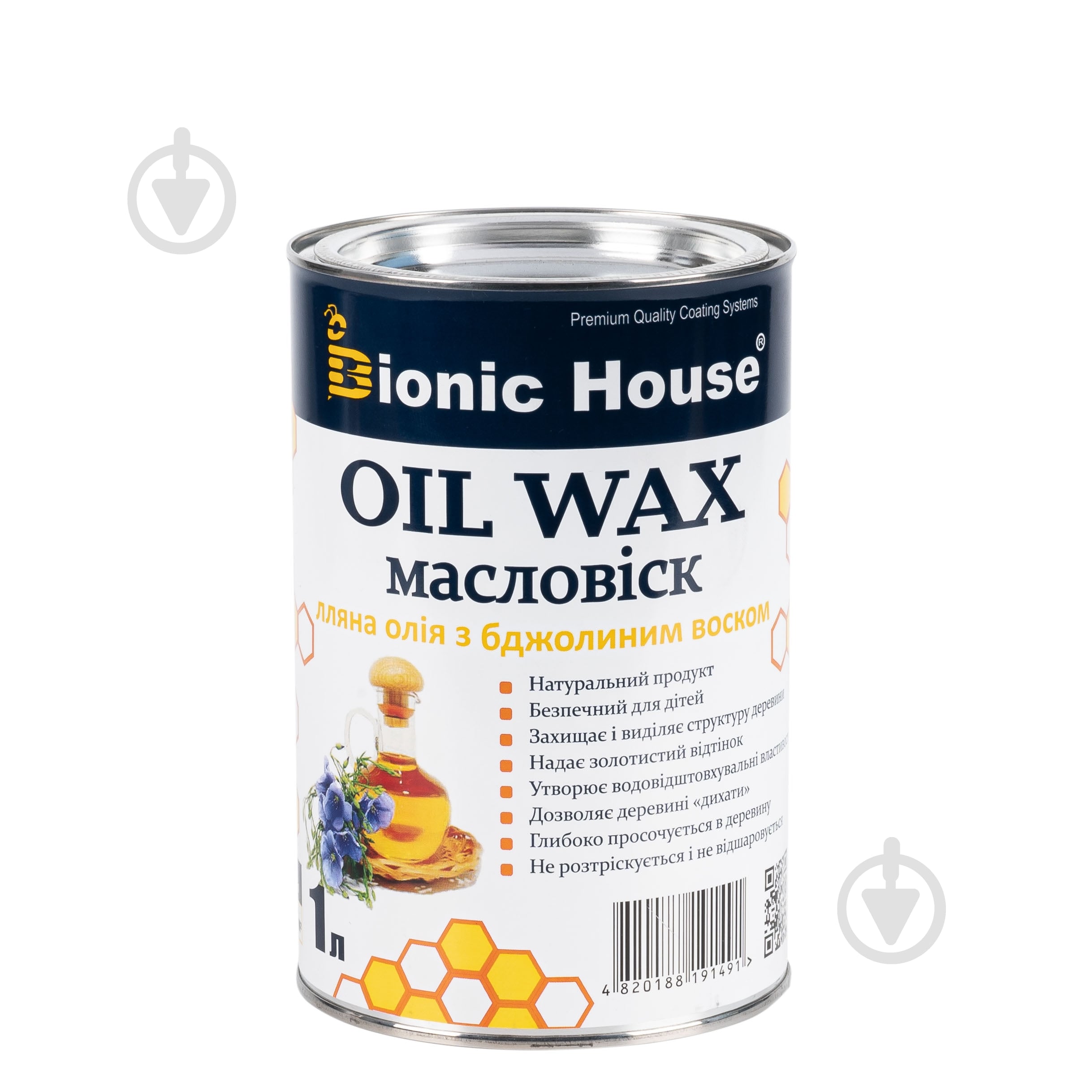 Масло-віск Bionic House Oil Wax для деревини 1 л - фото 1