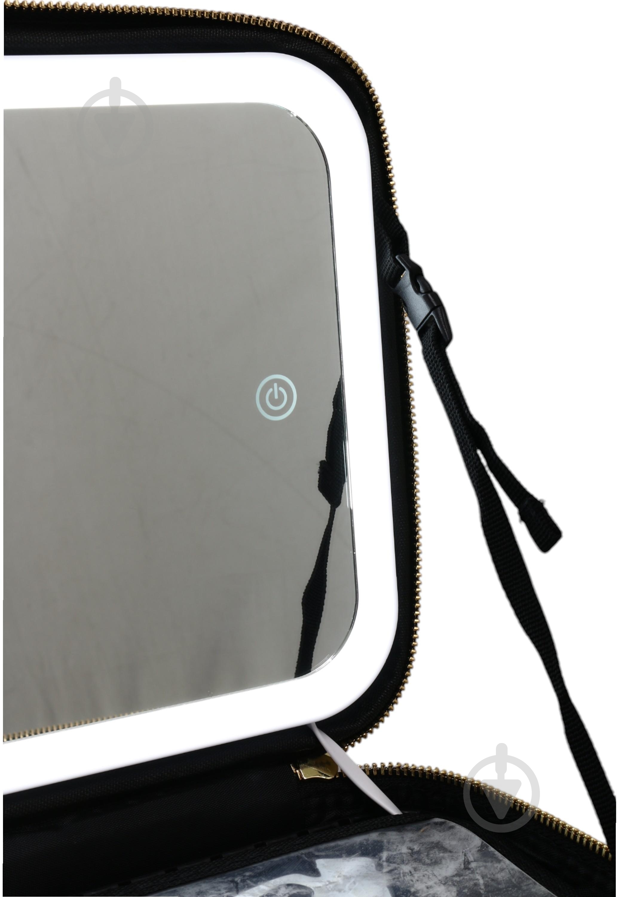 Кейс черный для косметики з підсвіткою дзеркала LED Stargirl, черный - фото 11