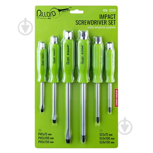 Набор отверток ударных Alloid НОУ- 22201 - фото 1 Набор отверток ударных Alloid НОУ- 22201 - фото 1