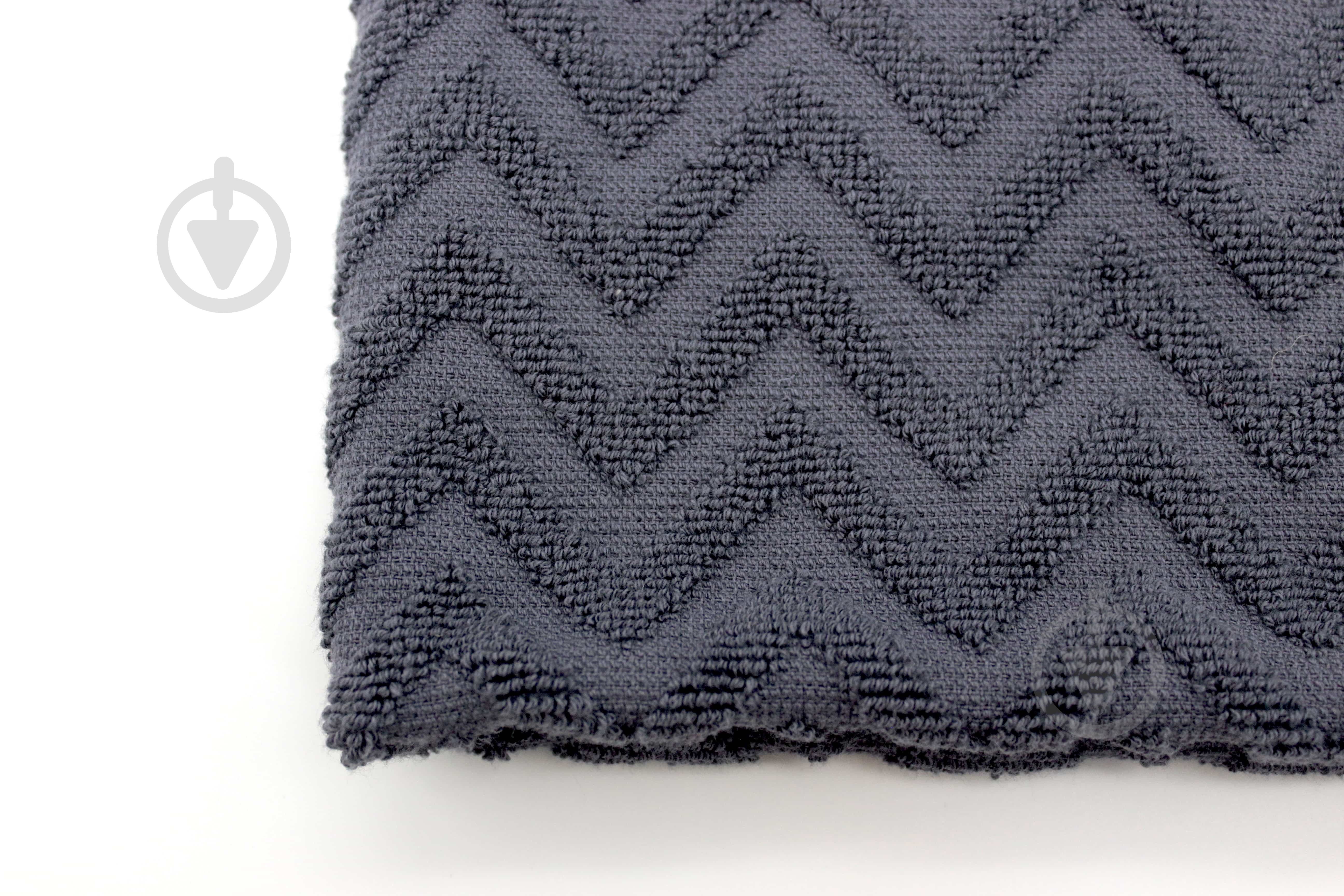 Полотенце Зигзаги Ring 50x90 см графитовый Simi - фото 2