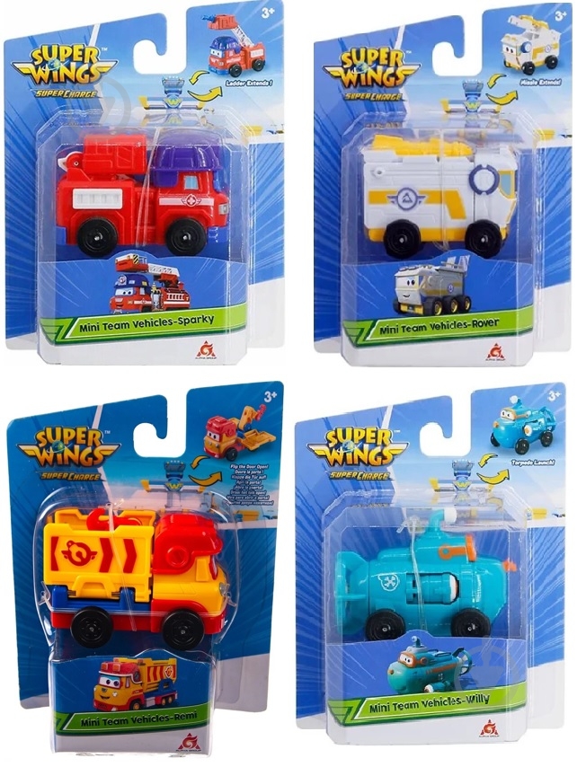 Машинка Super Wings Mini Team Vehicles в ас EU740130F - фото 1