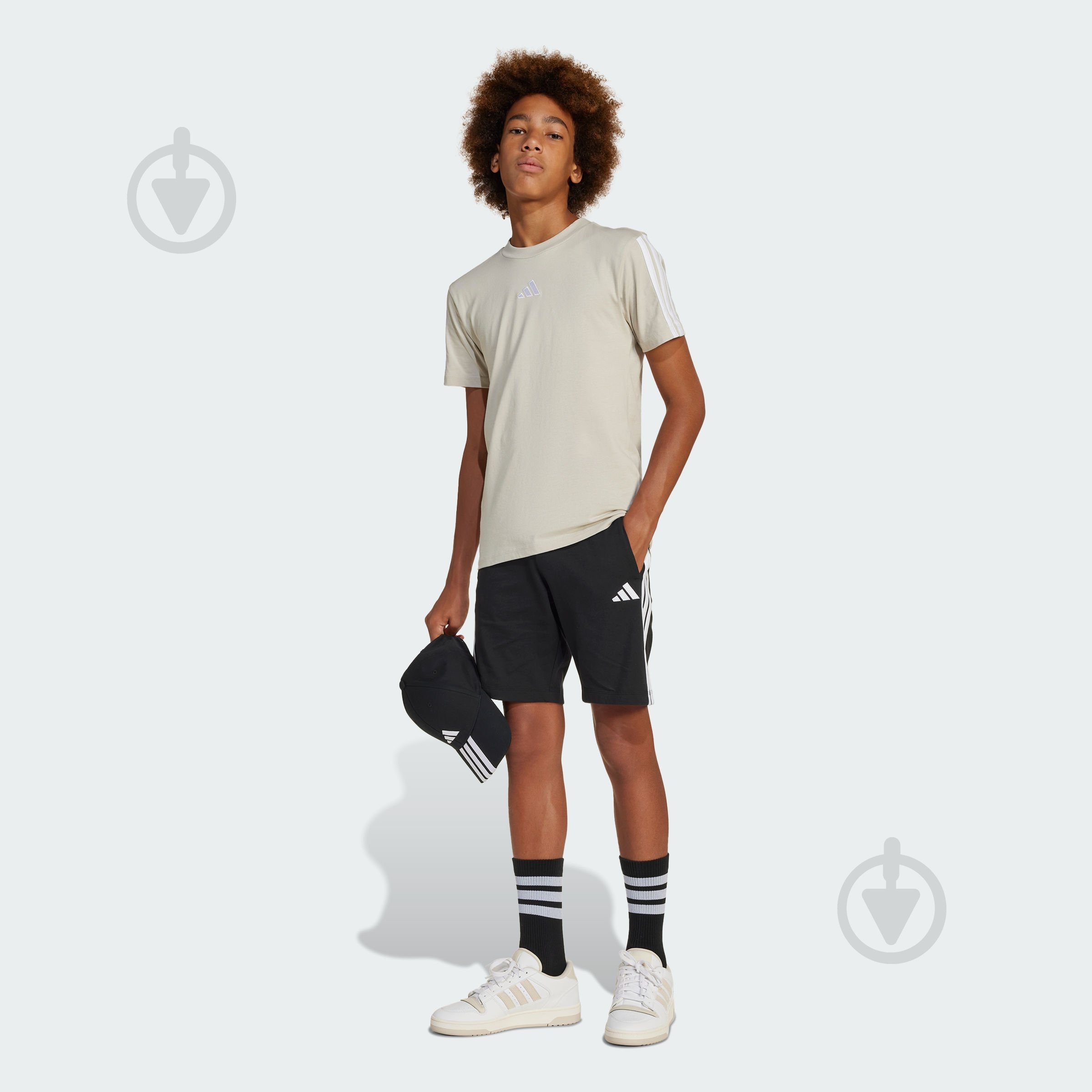 Шорти Adidas J 3S KN SH 210 JE0310 р. 9-10YRS чорний - фото 5