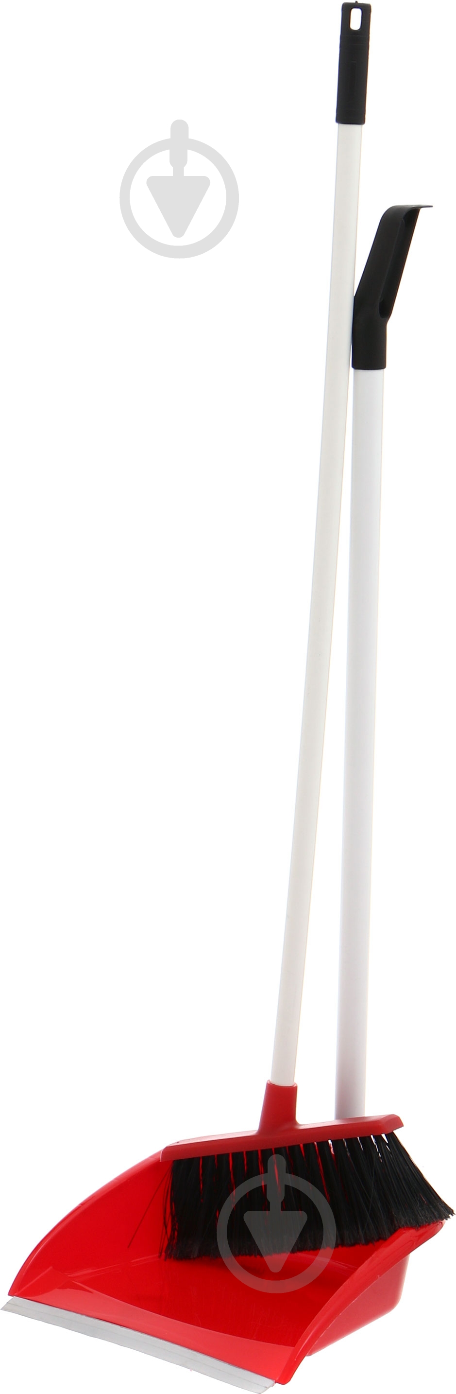 Совок со щеткой Smart UP! (Underprice) 75 см красный - фото 1