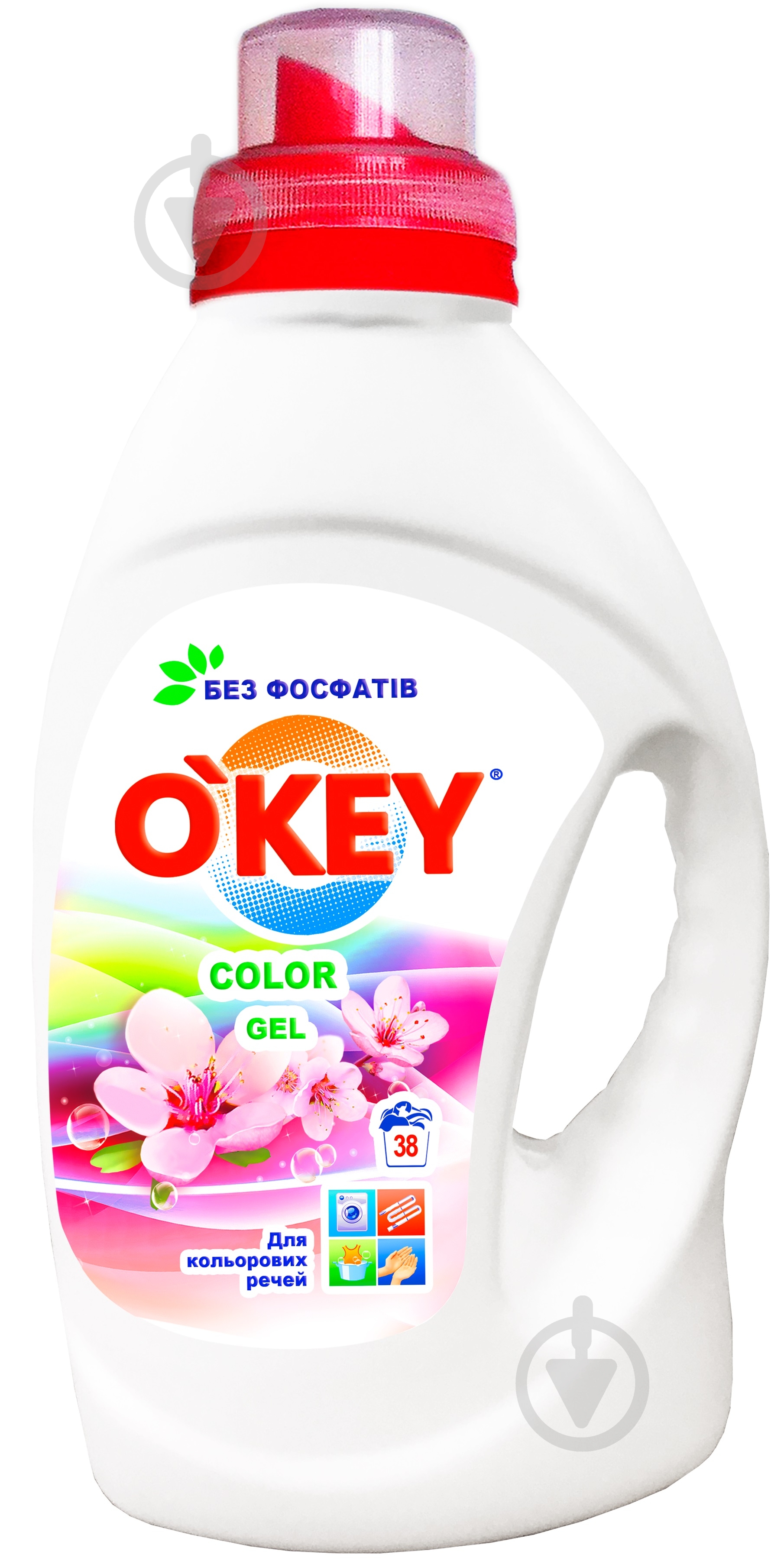 Гель для машинного та ручного прання O'KEY Color 1,5 л - фото 1