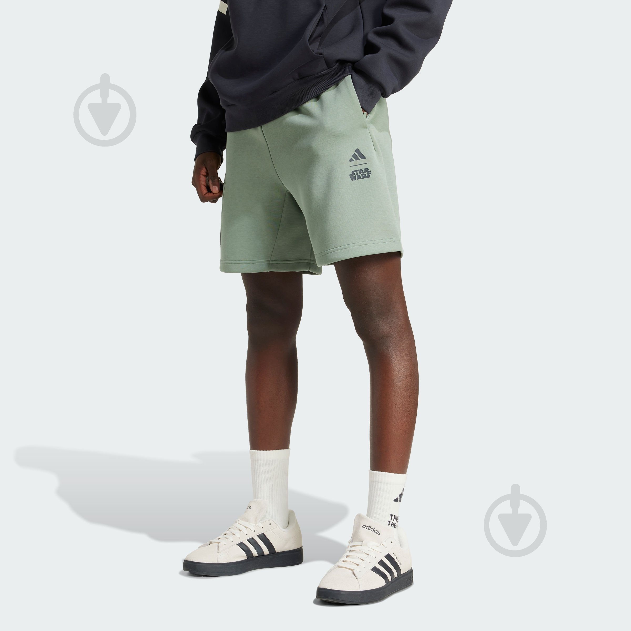 Шорты Adidas M SW TM SHO JI5722 р. 2XL зеленый - фото 1