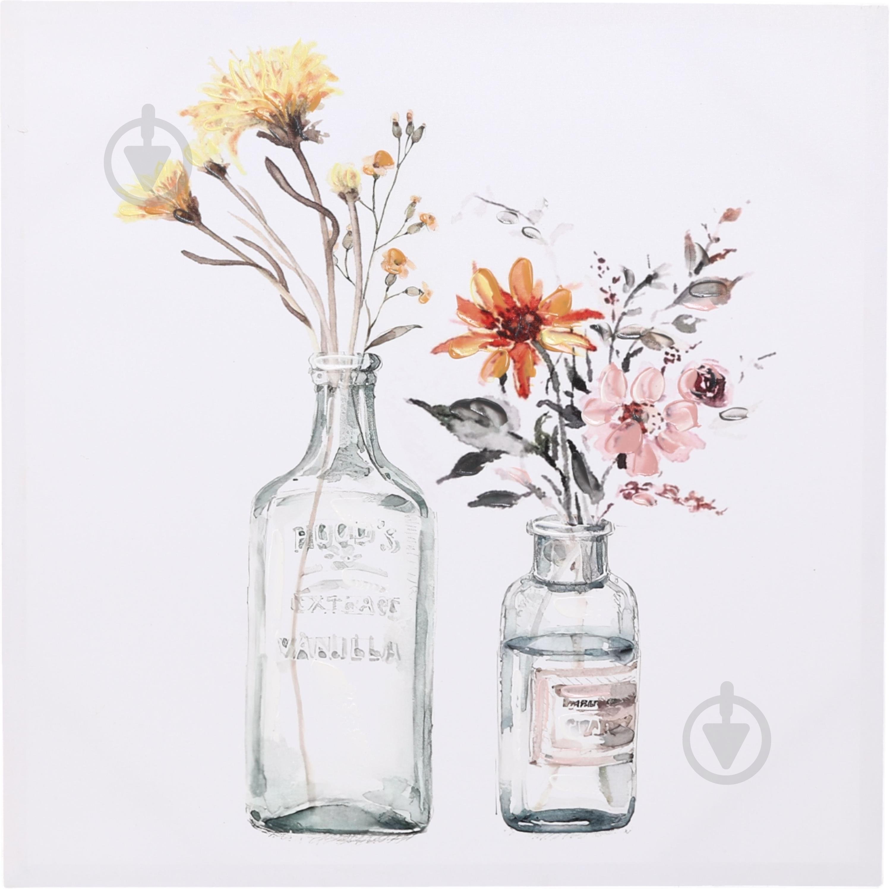 Картина Jar Flower sunny 60x60 см - фото 1