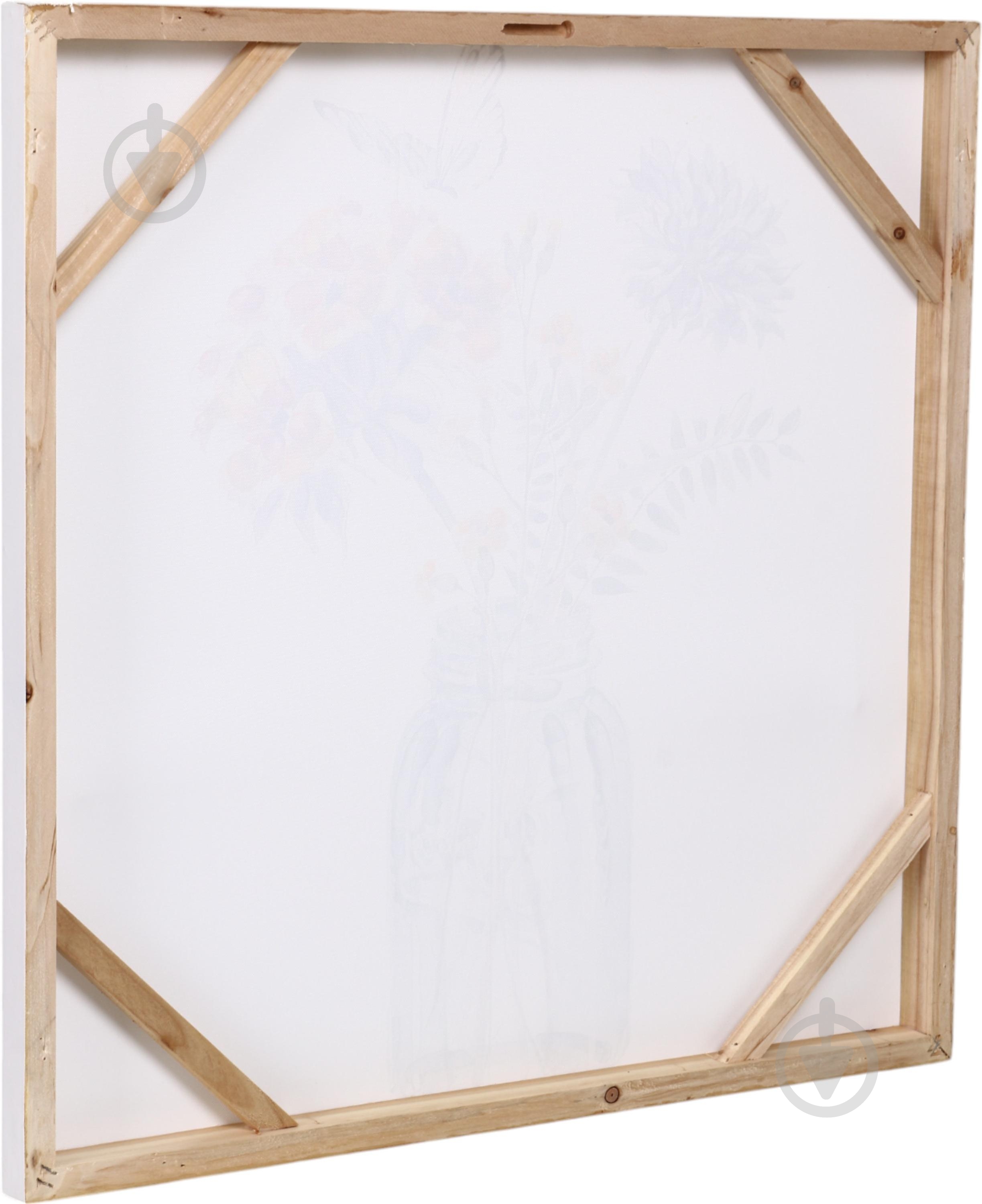 Картина Jar Flower butterfly 60x60 см - фото 5 Картина Jar Flower butterfly 60x60 см - фото 5