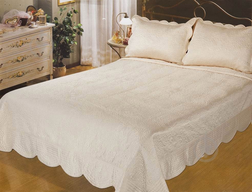 Покривало Venice Ivory із наволочками 240x260 см Zastelli слонова кістка - фото 2